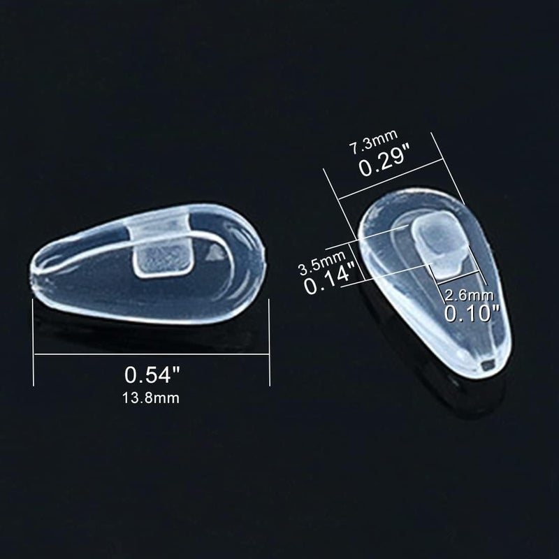 Eazean Replacement Nose Pads for Oakley Eyeglasses/Sunglasses, 5 Pairs Clear Silicone Nose Pieces Guards - Image 5